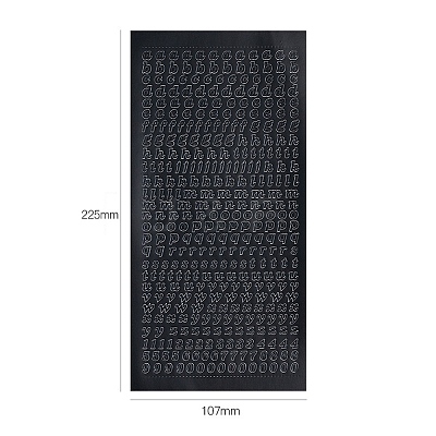 Letter PVC Adhesive Waterproof Stickers Self-Adhesive Stickers PW-WGB281D-11-1