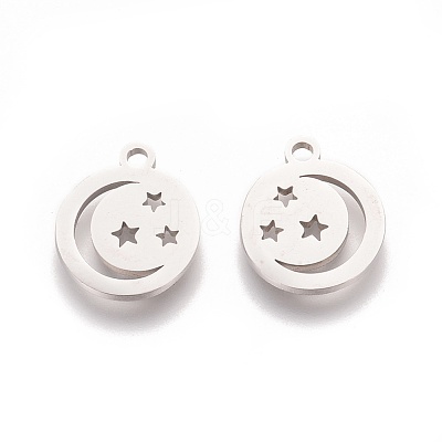 Non-Tarnish 304 Stainless Steel Charms STAS-Q201-T106-1