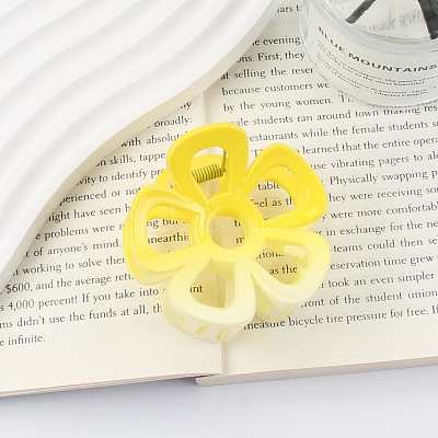 Gradient Hollow Flower Plastic Claw Hair Clips PW-WG87417-02-1