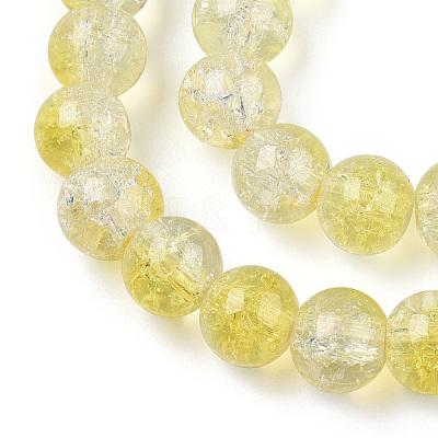 Transparent Crackle Baking Paint Glass Beads Strands X2-DGLA-T003-01A-15-1