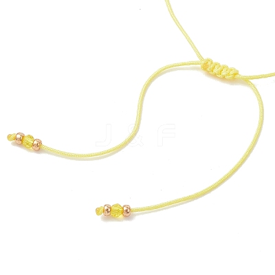 2Pcs Adjustable Glass Seed Beads & Glass Beads Braided Bead Bracelets Set BJEW-MZ00287-03-1