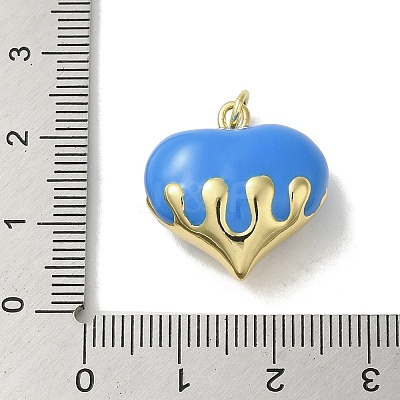 Rack Plating Brass Enamel Pendants KK-S366-05G-04-1