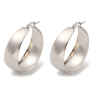 Tarnish Resistant 202 Stainless Steel Hoop Earring EJEW-H003-09P-02-1