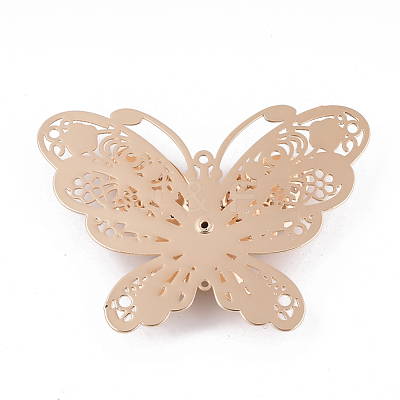 Brass Filigree Joiners Links KK-S353-002LG-1