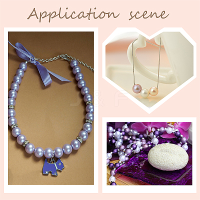 Pearlized Glass Pearl Round Beads HY-HY0001-10-1