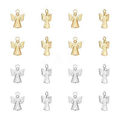12Pcs 2 Colors Ion Plating(IP) 304 Stainless Steel Pendants STAS-UN0060-94-1