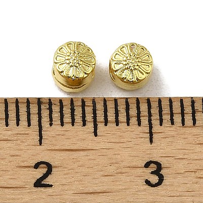 Rack Plating Alloy Beads PALLOY-P296-01G-1