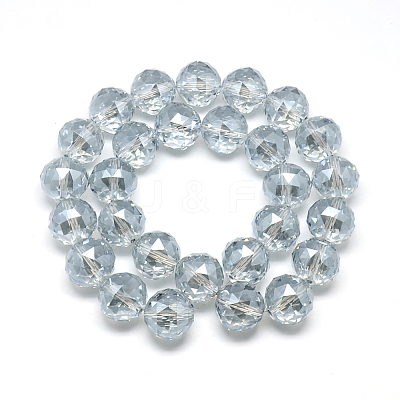 Electroplate Glass Bead Strands EGLA-S137-07-1