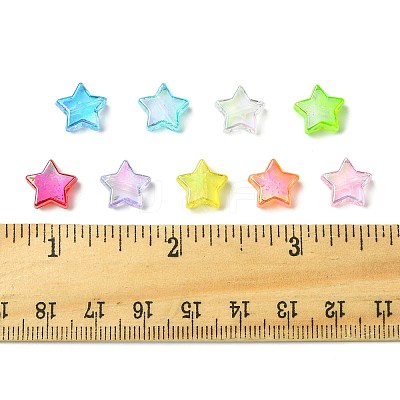 90Pcs 9 Colors Eco-Friendly Transparent Acrylic Beads TACR-FS0001-63-1