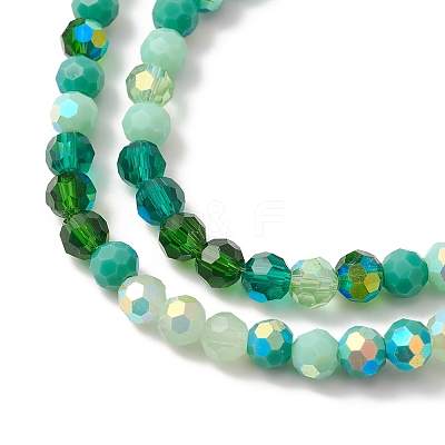 Electroplate Glass Beads Strands EGLA-YW0002-A05-1