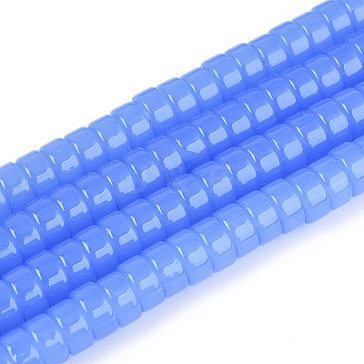 Imitation Jade Glass Beads Strands GLAA-N027-3x6mm-03-1
