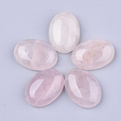Natural Rose Quartz Cabochons X-G-S349-25A-07-1