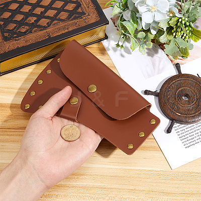 PU Leather Waist-belt Axe Sheath AJEW-GF00013-99-1