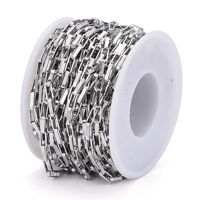 Tarnish Resistant 304 Stainless Steel Box Chains CHS-M001-02P-1