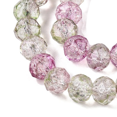 Transparent Glass Beads Strands X-GLAA-T023-6mm-A16-1