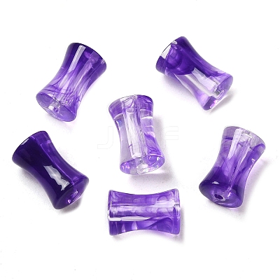 Transparent Acrylic Beads Gradient Effect OACR-Q193-01G-1