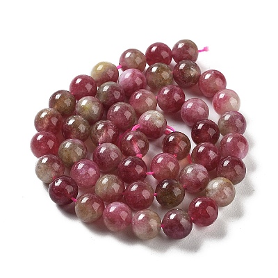 Natural Jade Imitation Watermelon Tourmaline Beads Strands G-NH0006-A01-02-1-1