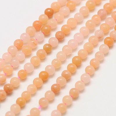 Natural Pink Aventurine Round Beads Strands G-A130-2mm-33-1