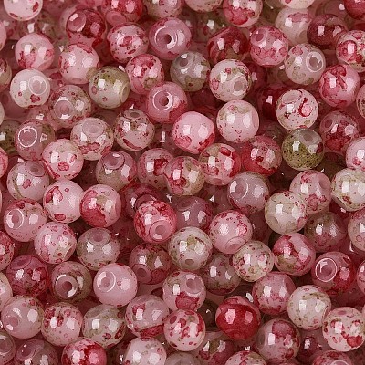 Baking Paint Glass Beads DGLA-T005-01A-11-1
