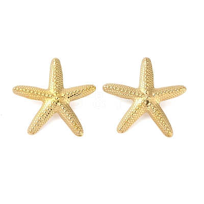 304 Stainless Steel Stud Earrings for Women EJEW-P289-01B-G-1