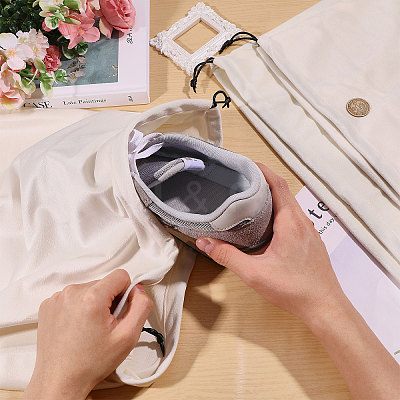 3Pcs 3 Styles Flannel Packing Drawstring Bags ABAG-CO0001-01-1