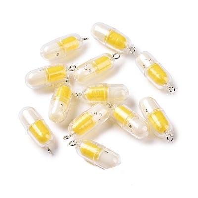 Translucent Plastic Pendants KY-L006-29B-1
