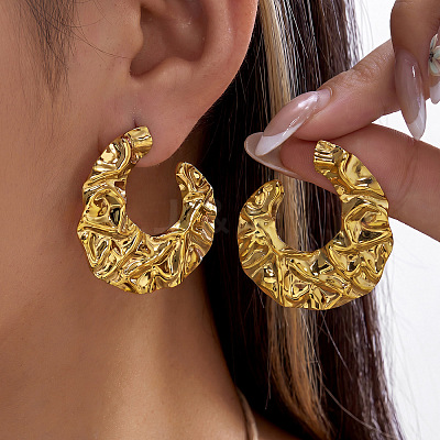 304 Stainless Steel Stud Earrings for Women WGFBDF7-03-1