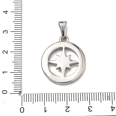 304 Stainless Steel Pendants STAS-A140-01B-P-1