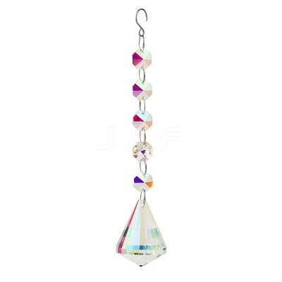 Clear AB Glass Pendant Decorations PW-WG12742-04-1