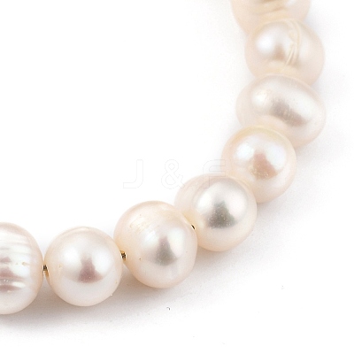 Natural Cultured Freshwater Pearl Beaded Bracelets BJEW-JB05434-02-1