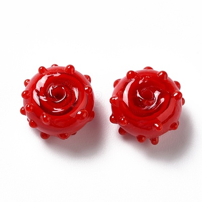 Handmade Bumpy Lampwork Beads LAMP-E023-06A-1