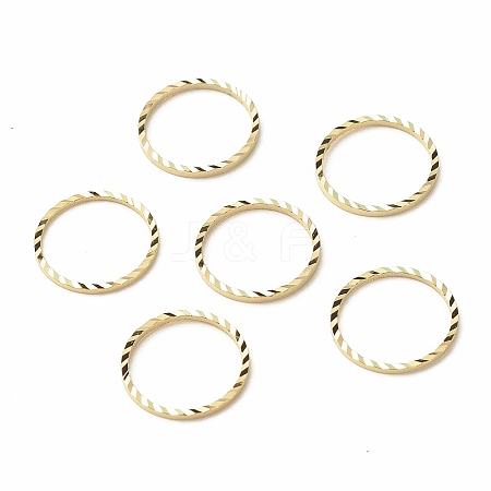 Brass Linking Rings KK-F831-018E-G-RS-1