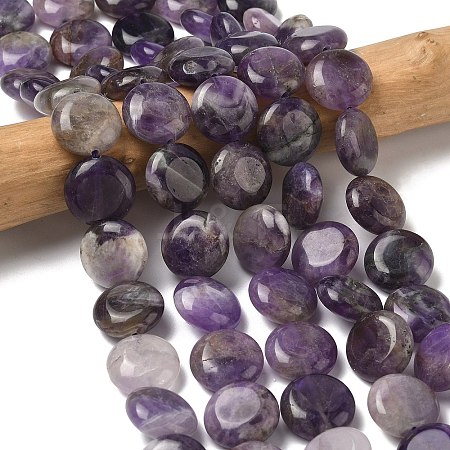 Natural Amethyst Beads Strands G-L648-B25-15mm-1