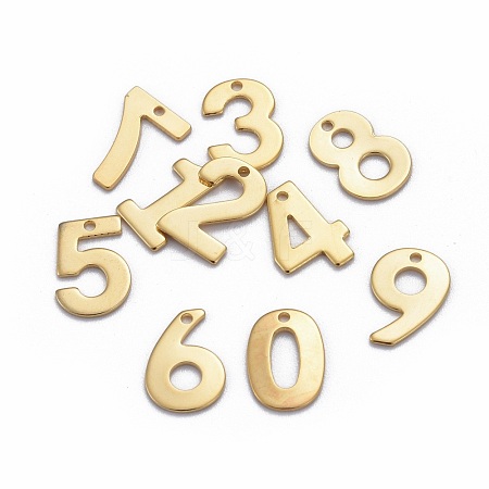 201 Stainless Steel Charms STAS-P140-G-1