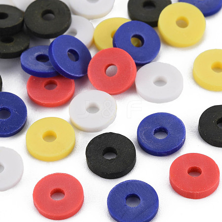 5 Colors Handmade Polymer Clay Beads CLAY-N011-032-32-1