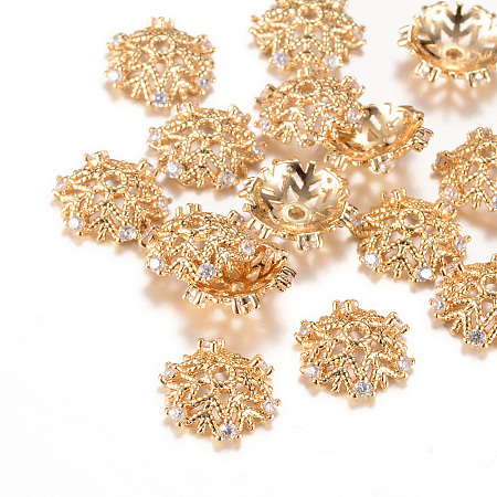 Brass Fancy Bead Caps LS-KK-R037-88KC-1