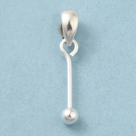 925 Sterling Silver Pendant Bails STER-P048-01A-S-1