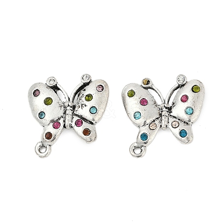 Alloy Rhinestone Pendants FIND-A049-10G-1