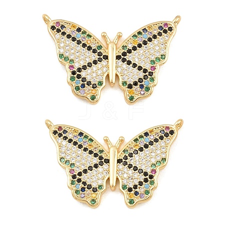 Brass Micro Pave Cubic Zirconia Pendants CU-CBA908F-05G-08-1