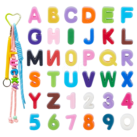 10Pcs Opaque European Acrylic Beads MACR-HY0001-21-1