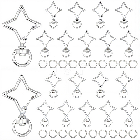 40 Sets Alloy Swivel Clasps FIND-SP0004-33B-1