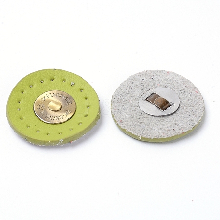 Magnetic Iron with PU Leather SNAP-WH0001-014J-1