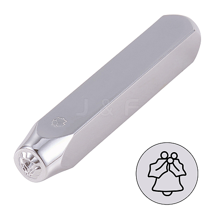 Iron Metal Stamps AJEW-BC0005-39J-1