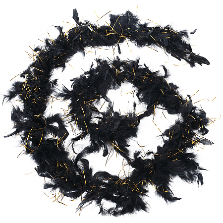 Turkey Feather Ornament Accessories FIND-WH20012-43A-1