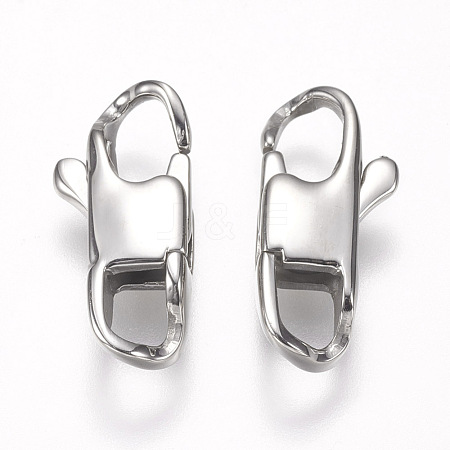 Tarnish Resistant 304 Stainless Steel Lobster Claw Clasps STAS-I082-13P-05-1