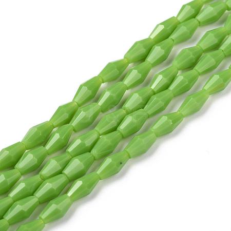 Opaque Glass Beads Strands GLAA-P001-03A-02-1