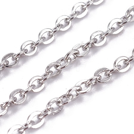 Tarnish Resistant 304 Stainless Steel Cable Chains STAS-I107-04P-1