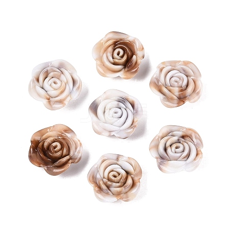 Two Tone Opaque Plastic Beads KY-N025-56-1