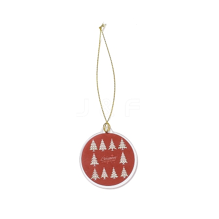 Christmas Theme Acrylic Pendant Decoration LS-HJEW-G021-01F-1