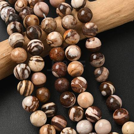 Natural Australian Agate Round Bead Strands G-M272-02-10mm-1